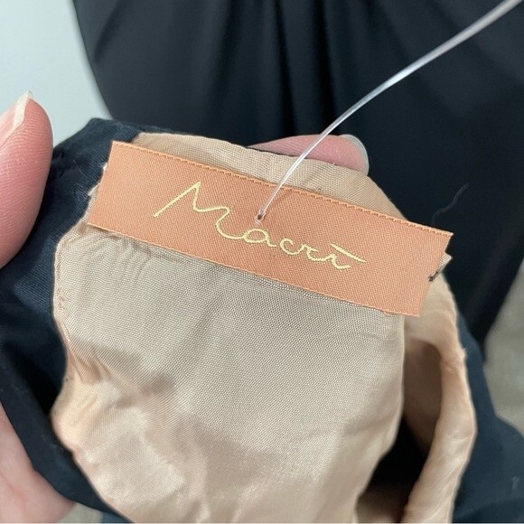 Handmade‎ in Italy Cropped Long Bell Sleeve Blouse Macri Size Small / Medium - Picture 6 of 8